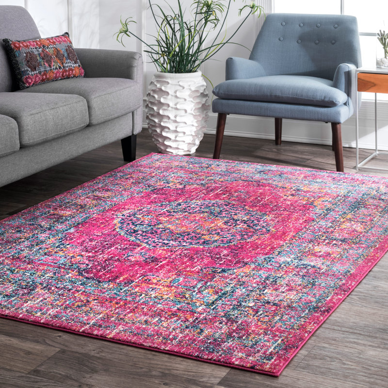Mistana Parker Fuchsia Area Rug & Reviews Wayfair